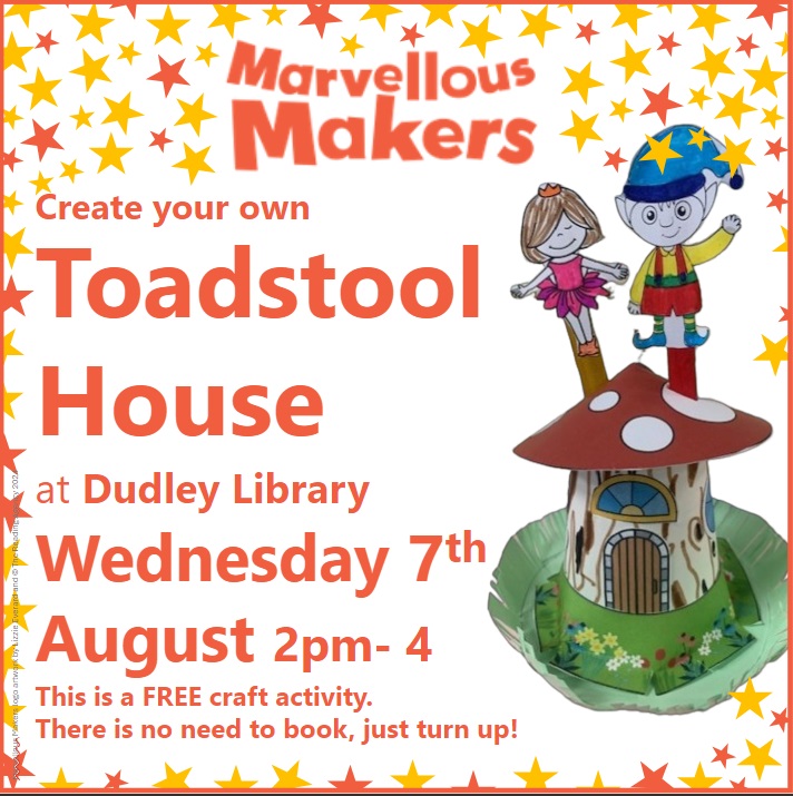 Dudley Library - Toadstool House Craft